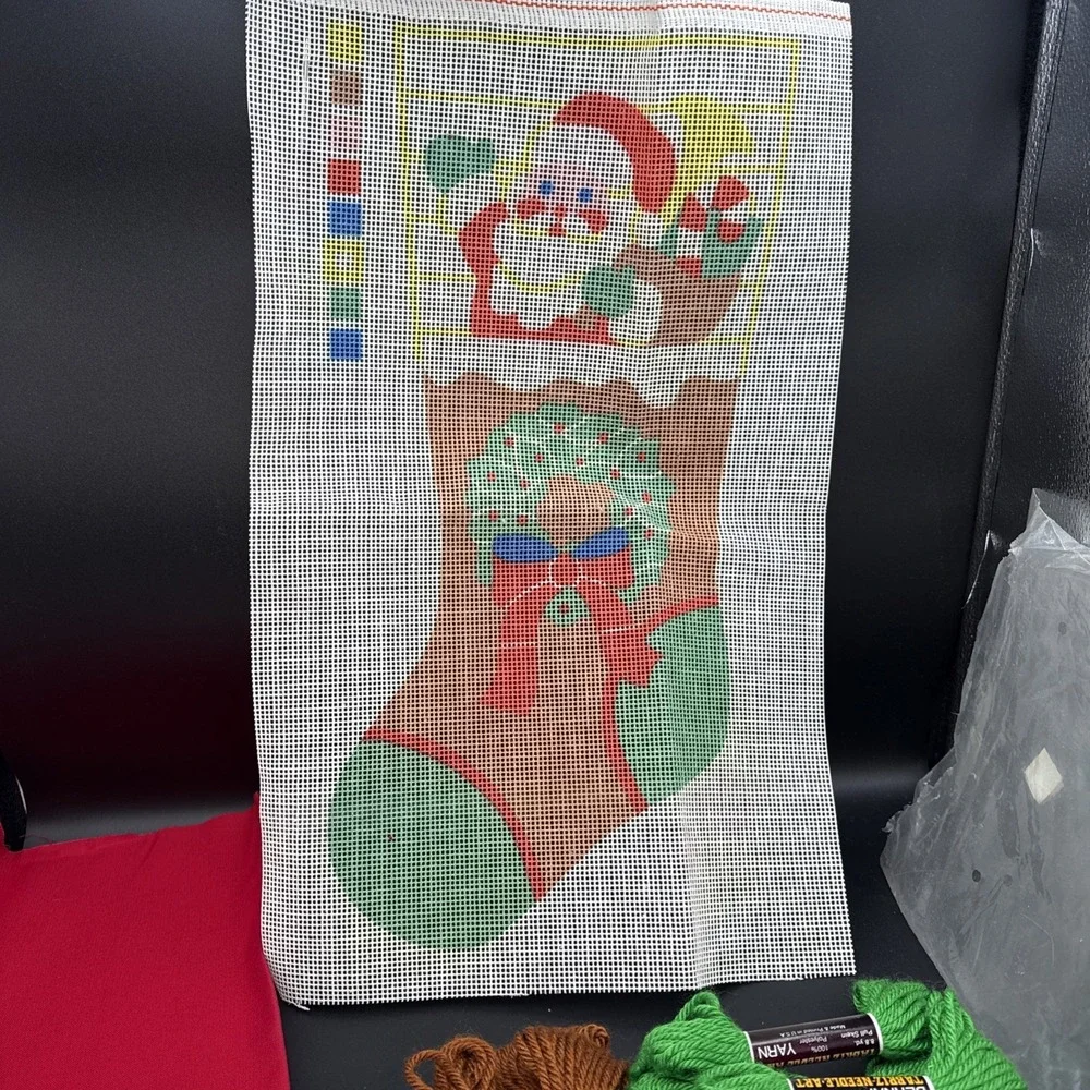 Bernat Vintage 1983 Santa In Chimney Quickstitch Christmas 9